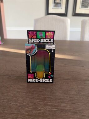Nee Doh Ice Cream Nice-Sicle Squeezable Stress Reliever Sensory Toy Rainbow